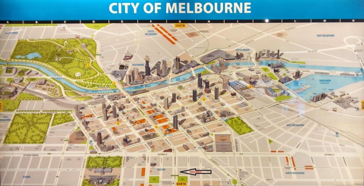 Melbourne City-map-shop
