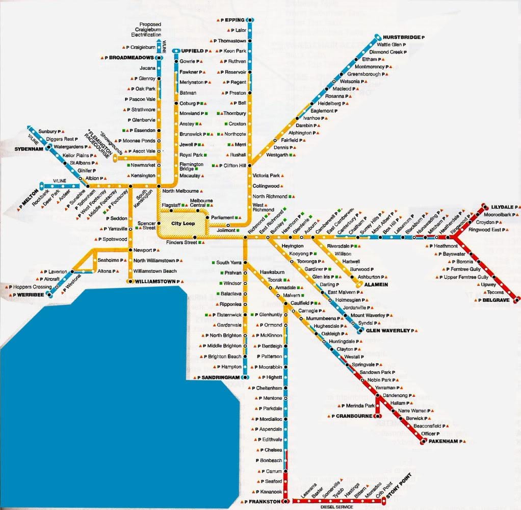 Melbourne metropolitan area anzeigen