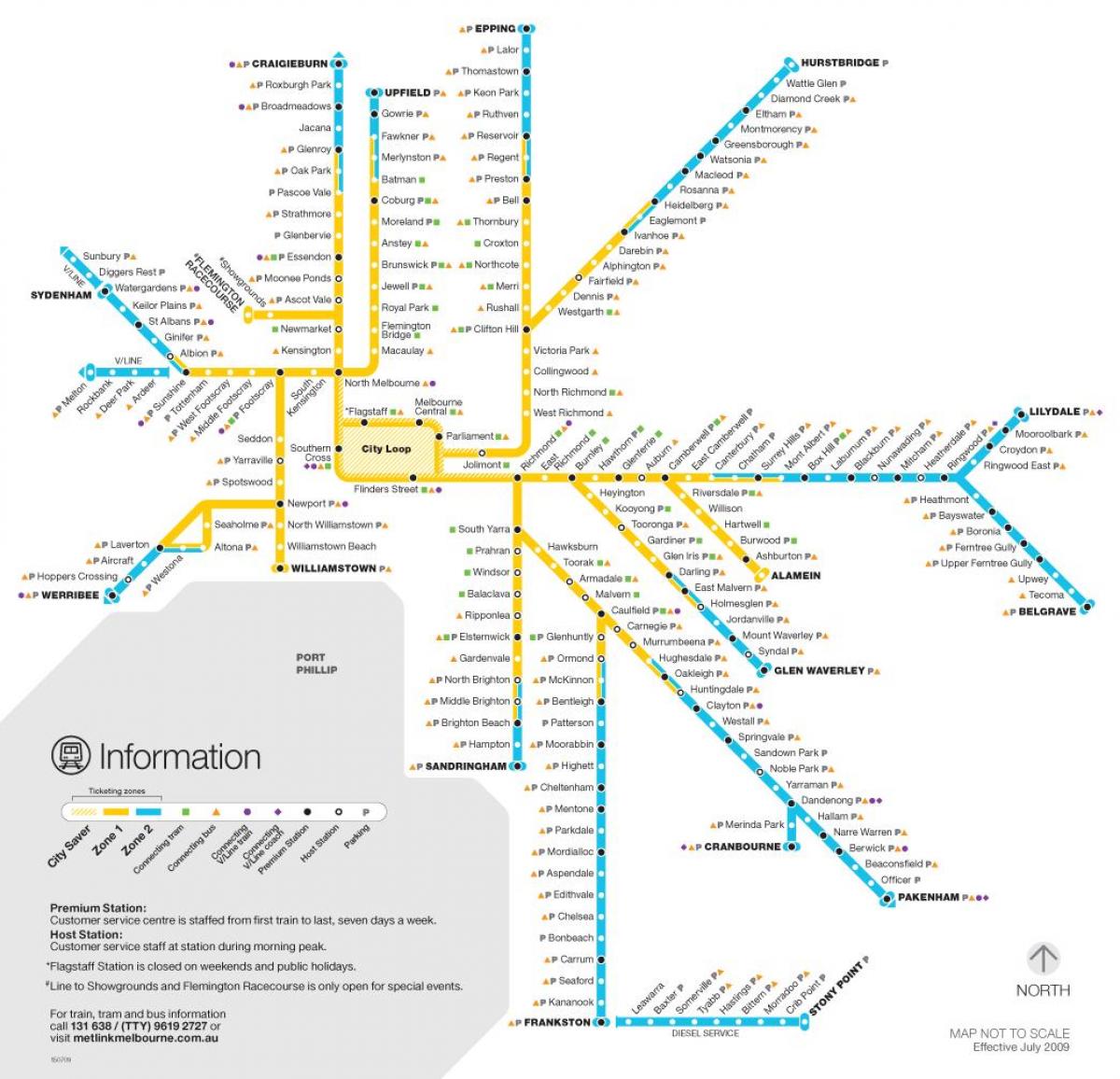 metro Melbourne Karte
