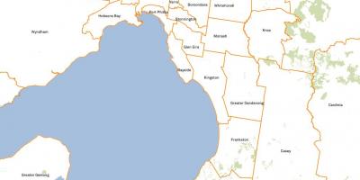 Karte von Melbourne-Räte