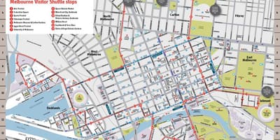 Melbourne city Sehenswürdigkeiten anzeigen