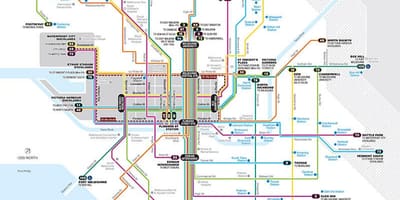 Ptv Straßenbahn map